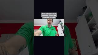 How to Remove Rust Stains on Clothes #cleaninghacks #hydrogenperoxide