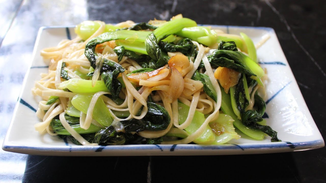 Chinese noodles with bok choy How to cook chinese noodles with bok