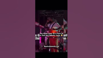 The Game Takes Credit For Kendrick Lamar & Nipsey Hussle’s Success During Club Rant #thegame #rap