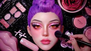 ASMR Makeup on Mannequin Compilation For Sleep 🎭 1 Hour (No Talking) #7