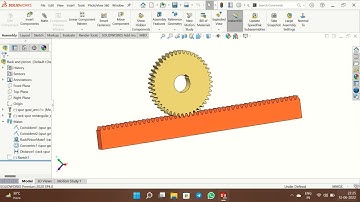 Rack and Pinion Assembly | Solidworks | Mechanism | Gears | Design |Library| Best Calculation Method