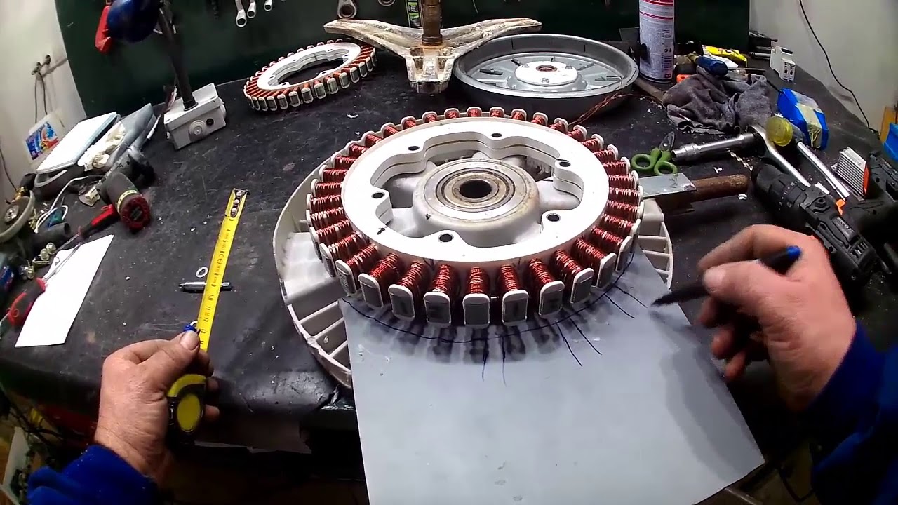 Increíble montaje sensores hall a motor brushless de lavadora