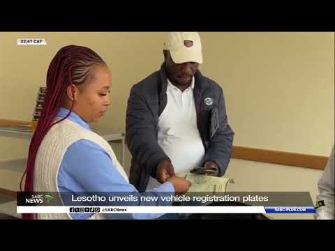 Lesotho unveils new vehicle registration plates