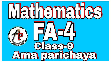 FA-4 ॥ Answers key ॥ Mathematics ॥ class 9॥ Copyright OSTA॥ Periodic test ॥ Multiple Assesment