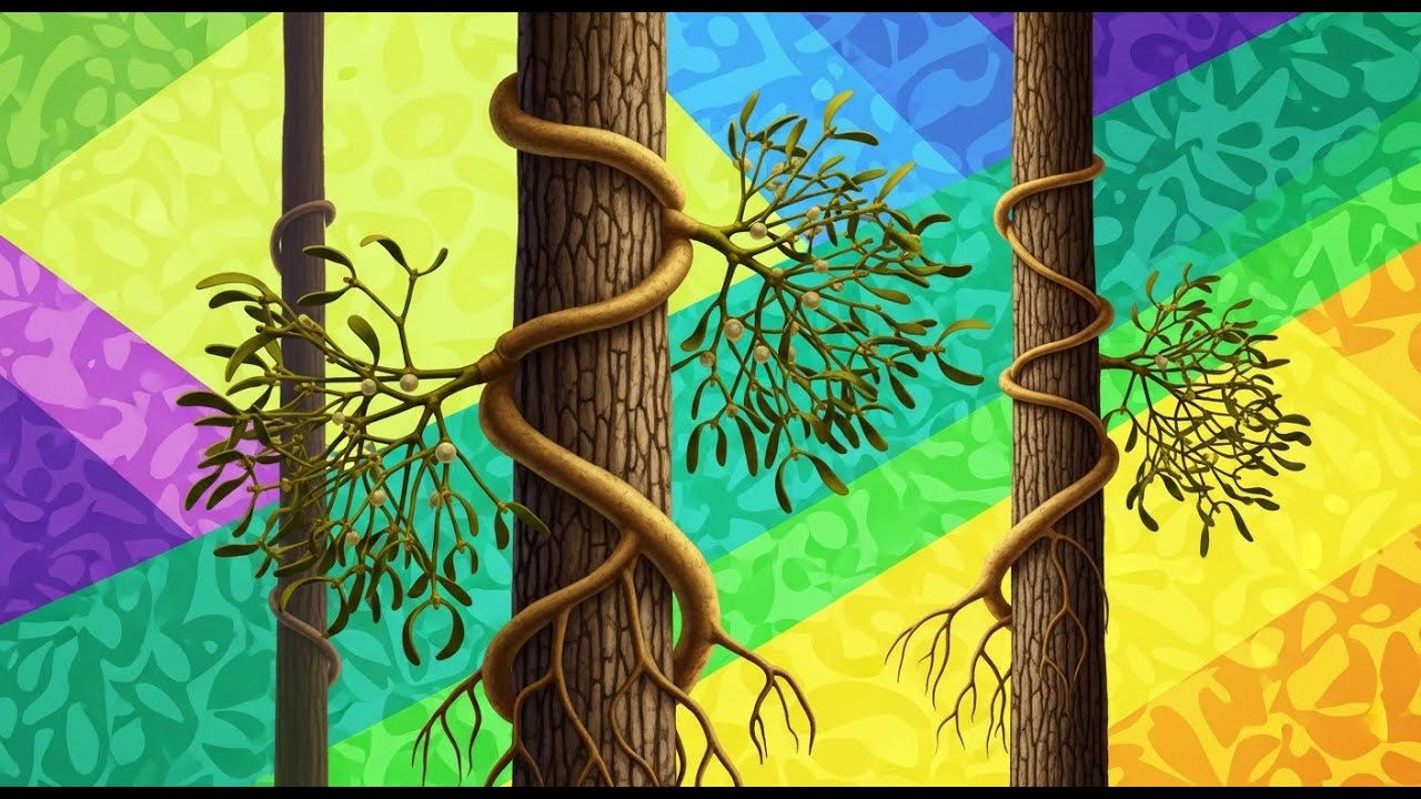 ஒட்டு பழம்  | The Secret of the Parasitic Mistletoe Plant! 