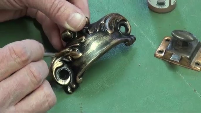 How to Make Metal Look Like Brass using Paint - Reinvented Delaware