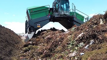 Komptech Topturn X6000 Compost Windrow Turner - Biowaste Compost