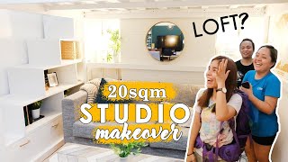 20sqm Studio Loft Condo Makeover | Small Space Living Tips