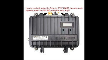 🔺How to use/talk using the Retevis RT97 GMRS two-way radio repeater when it