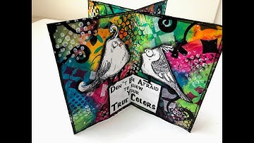 Mixed Media Art Journal Tutorial- Themed Mini-Zine- Great for Beginners