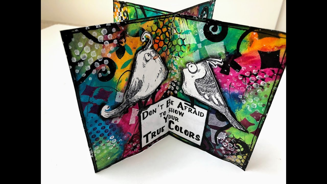 Mixed Media Art Journal Tutorial Themed MiniZine Great for Beginners