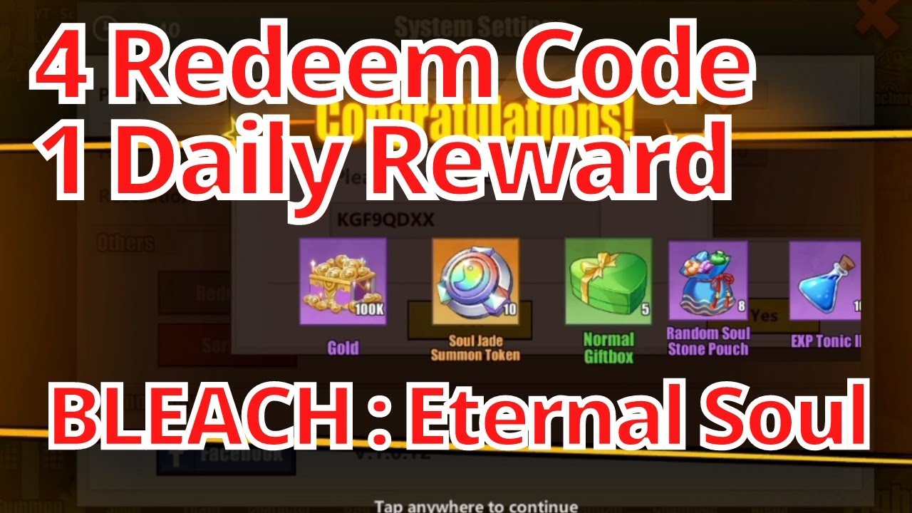 Bleach eternal soul code