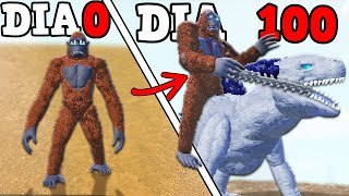 LITTLE SKAR KING EVOLVED INTO GIANT KAIJU SKAR KING TO DEFEAT GODZILLA! 100 DAYS ROBLOX