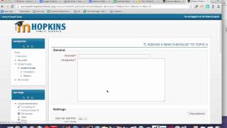 Checklist Module