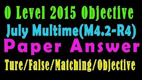 O Level Doeacc/Nielit O Level 2015 July(Multimedia M4.2) Solve  Paper In Hindi (Objection Type)
