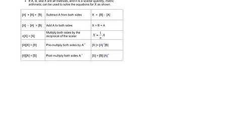 FURTHER MATRICES 12B Solving simultaneous equations with matrices