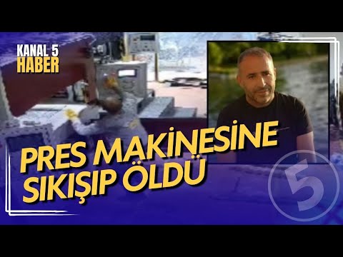 Feci Olayın Görüntüsü Ortaya Çıktı | Fabrika Sahibi Pres Makinesine Sıkışıp Can Verdi