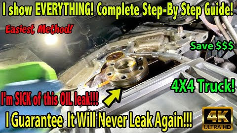Chevy Suburban, Tahoe Rear Main Seal Replacement, 4x4 Trans Removal, LS Motor Rear Main Seal Leak!