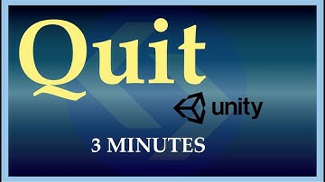 [Unity3D] [Tutorial] Unity How To Make a Quit Button in 3 MINUTES -  ColorCode