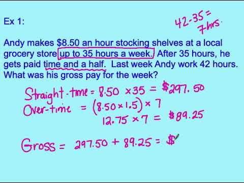 Overtime Pay Lesson (Section 1.2) - YouTube