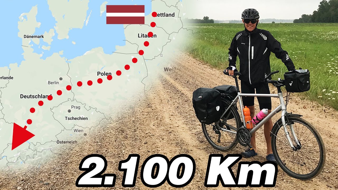 2100 km mit dem FAHRRAD von Lettland in die Schweiz YouTube