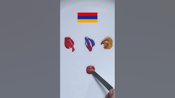 what colour do mixed flag make? #colormixing #paintmixing #asmrart