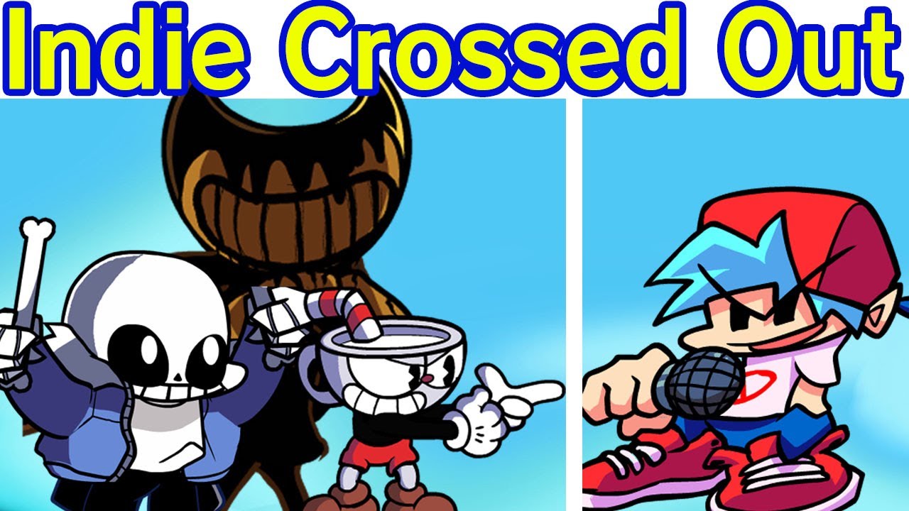 Drawing FNF' VS Indie Cross - Crossed Out (Nightmare: Cuphead Sans