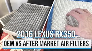 2016 Lexus RX 350 Air Filter Comparison | Engine Air Filter and Cabin Air Filter Replacement