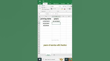 Calculate Years of Experience in Excel | YEARFRAC Function Explained