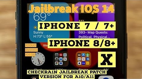 Ios 14 bypass for A10 and A11 devices with checkra1n patch version
