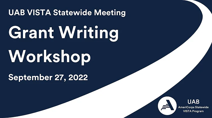 Grant Writing Workshop - Statewide Meeting