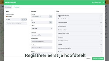 Dacom Teeltregistratie: Onderzaai registreren