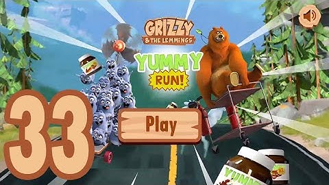 Grizzy and the Lemmings Yummy Run - Gameplay Walkthrough part 33 (Android/iOS)