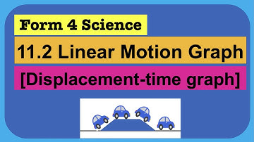 Form 4 Science Chapter : 11.2 Linear Motion graph [Displacement against time graph]