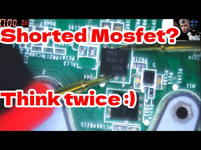 The Most Common Mistake in Laptop Repairs The shorted mosfet myth - Testing mosfets class=