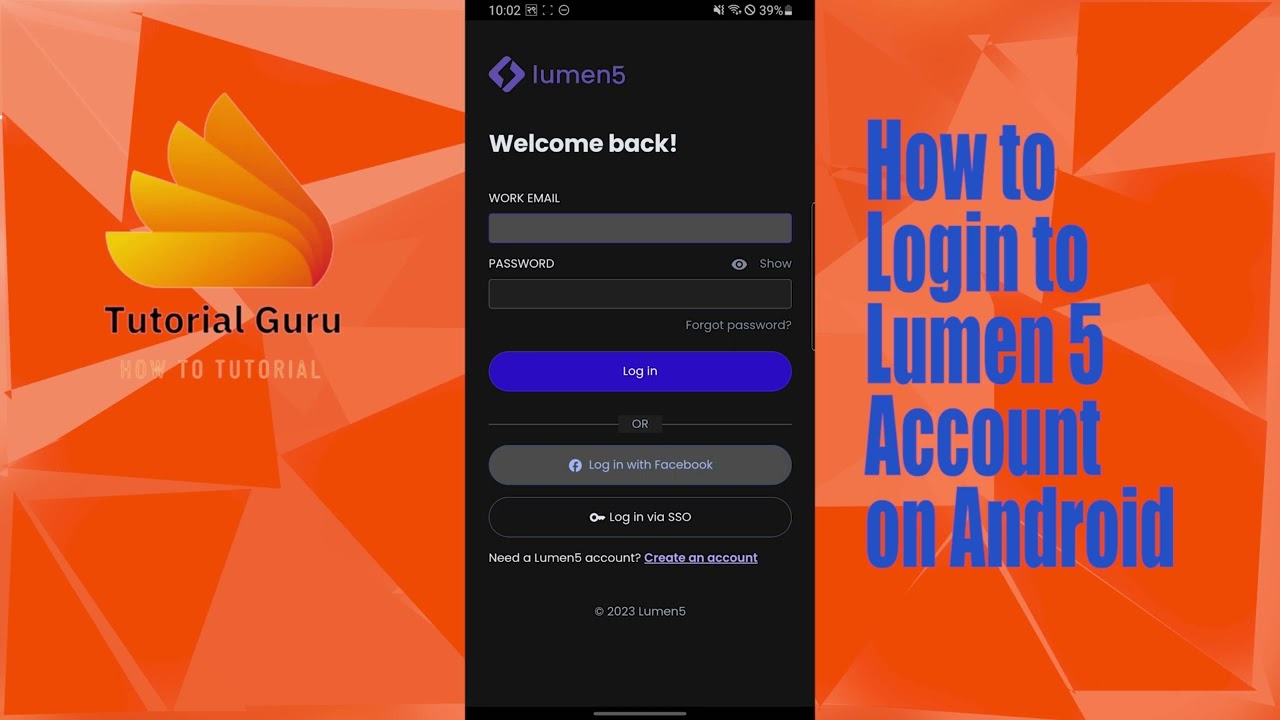 Sign In: How to Login to 5 on Android(Step-by-step )? Lumen 5 Android Mobile Sign In - YouTube