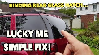 Rear Hatch Glass Stuck Won