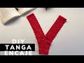 #006 DIY tanga encaje elástico