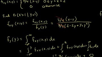 Conditional Probability given Joint PDF