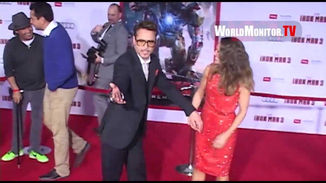 Robert Downey Jr. and wife Susan Downey arrive at Iron Man 3 Los Angeles premiere