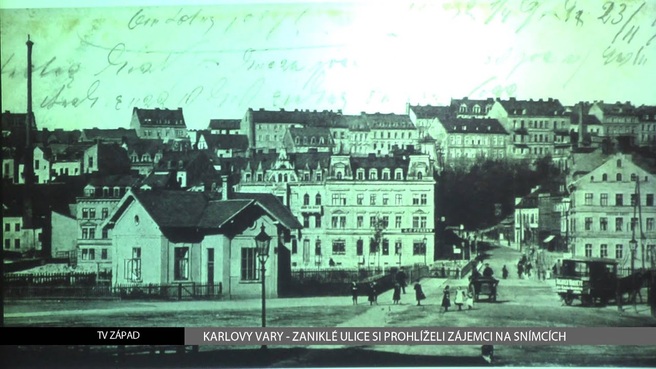 Karlovy Vary: Zaniklé ulice si prohlíželi zájemci na snímcích (TV Západ)