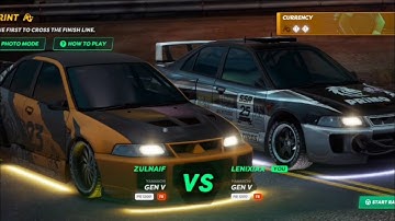 Sprint race vs Zulnaif, Static Shift Racing Gameplay