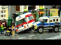 Lego City Emergency Ambulance Police Truck Crash