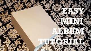 super easy mini album tutorial step by step