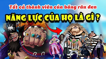 Tất cả thành viên của băng Râu Đen và năng lực mà họ đang sở hữu #onepiece #anime #rauden