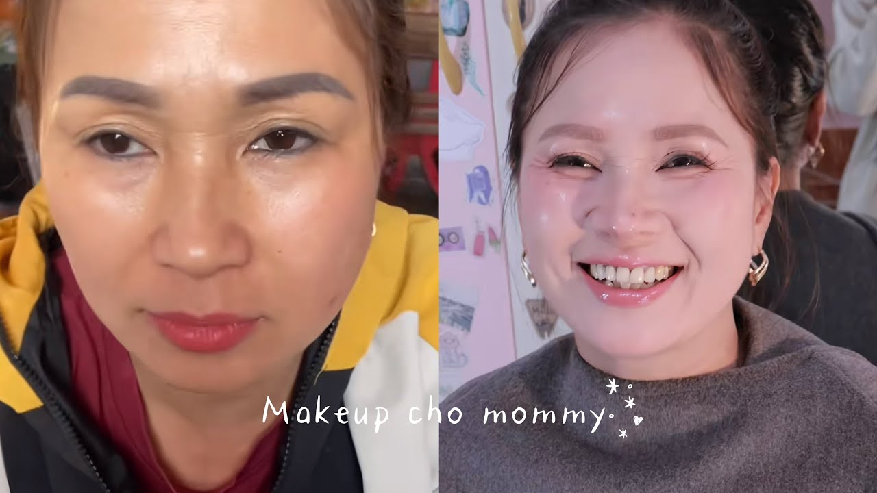 Makeup cho mẹ trẻ ra chục tủi | Dewy Glass Skin Makeup 🎀