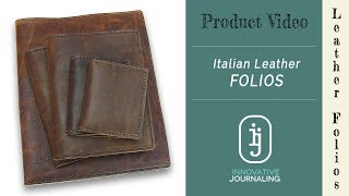Italian Leather Pad Folios