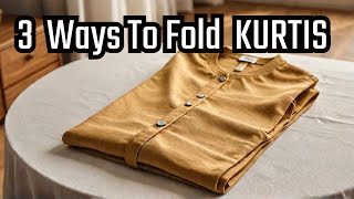 How To fold kurti /kurti Organization #foldingclothes #kurti #organization