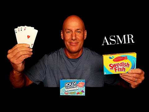 ASMR: RELAXING ONE HOUR SOLITAIRE MARATHON WITH SWEDISH FISH AND JOLLY RANCHER GUMMY CANDY~WHISPER