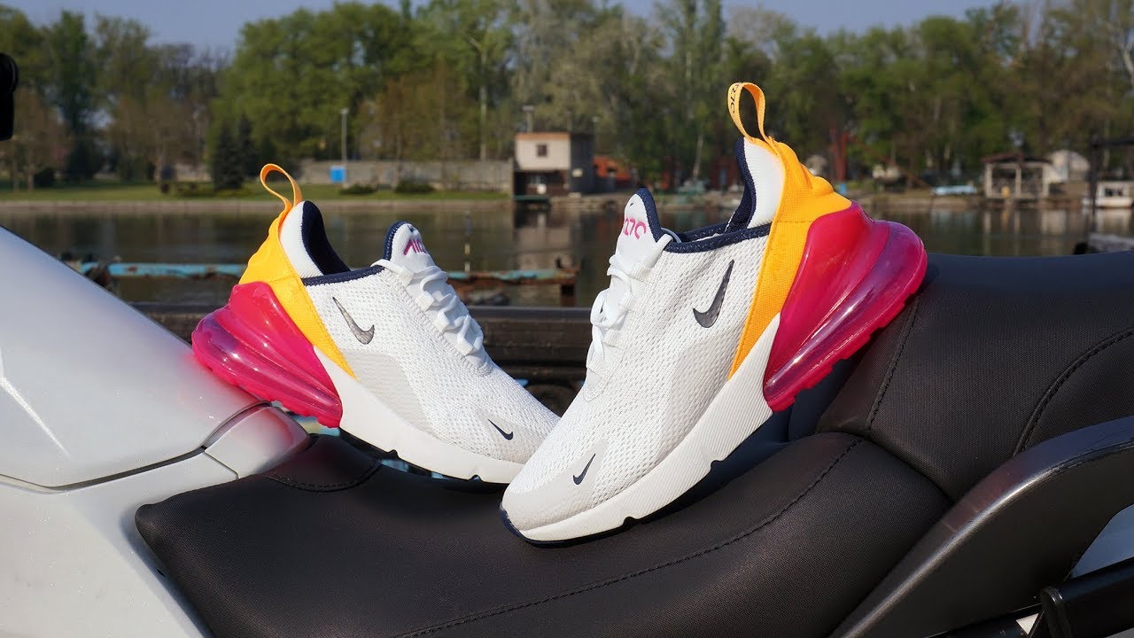 nike air max 270 white laser orange